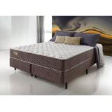 Cama Box Queen Size Resistive 158x198x53- Marrom - Ecoflex