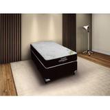 Cama Box Solteiro 88cmx188cm Tendence Physical Ortobom Marrom/Branco