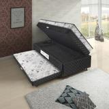Cama Box Solteiro Carol com Cama Auxiliar e Baú Somopar