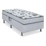 Cama Box Solteiro Conjugada Spring Molas Nanolastic Branca - Ortobom