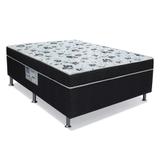 Cama Box Solteiro Conjugada Union D28 Preta - Ortobom