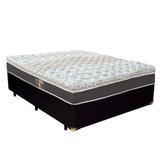 Cama Box Viúva + Colchão De Molas Ensacadas - Castor - Híbrido One Face 128cm