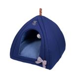 Cama de Cachorro - Cabana - Enchante - Sarja e Linho Marinho - Woof pet