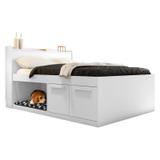 Cama de Casal Branca com Box Pet Brelini