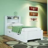 Cama de Solteiro com 2 Gavetas Invicta Contemporânea Santos Andirá Branco