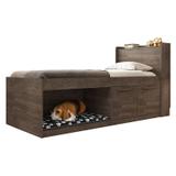 Cama de Solteiro Tabaco com Box Pet Brelini