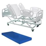 Cama Hospitalar Manual com Colchão D33 e Elevação do Leito Luxo - Desematec