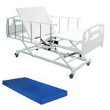 Cama Hospitalar Motorizada com Colchão Elevação do Leito e Grades Empilháveis - Desematec