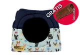 Cama Iglu e Toca Para Cachorro Impermeavel Luppet Azul Cachorrinho