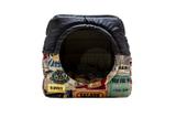 Cama Iglu e Toca Para Cachorro Impermeavel Luppet Preto Barber