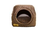 Cama Iglu e Toca Para Cachorro Luppet Marrom Metalasse Super Luxo