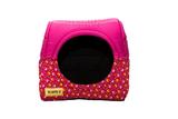 Cama Iglu e Toca Para Cachorro Luxo Luppet Rosa Casinha