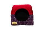 Cama Iglu e Toca Para Cachorro Luxo Luppet Vermelho Ossinho