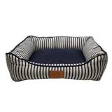 Cama Listra Para Cachorro M Azul Fábrica Pet