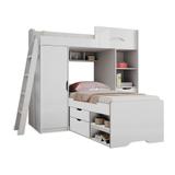 Cama Multifuncional 3 Gavetas 3 Nichos 1 Prateleira + Cama Conect com Gavetas - Santos Andira - Santos andirá