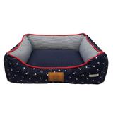 Cama Navy Para Cachorro P Azul Fábrica Pet