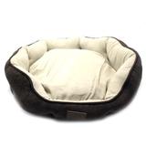 Cama Octógono Para Cachorro e Gato PetFit Pequena Bege e Marrom - Petfitstore