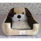 Cama Para Cachorro Pelúcia Marron Com Castor G - Linha avulsa enxovais