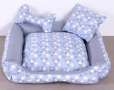 Cama para Cães e Gatos Colorê Azul- Tam M - Vivart