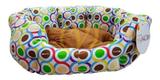 Cama Para Cães E Gatos Formato Redondo Tamanho P - Mynico