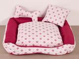 Cama para Cães e Gatos Realeza Rosa- Tam G - Vivart