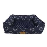 Cama Para Pet Coroa Tamanho M 66x53cm Marinho Fabrica Pet - Fábrica pet