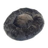 Cama Pelúcia Fofa Cães Gatos Tamanho Médio 55CM - Marrom Escuro - Nanaki