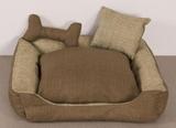 Cama Pet Bege / Marrom Tamanho P - Decoralle