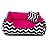 Cama Pet Cachorro Gato Dupla Face Lola - G - Chevron Pink - Senhor bicho