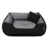 Cama Pet Cachorro Gato Dupla Face Lola - G - Cinza Poá Preto - Senhor bicho