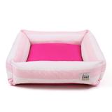 Cama Pet Cachorro Gato Hanna c/ Zíper - G - Listras Rosa - Senhor bicho