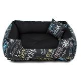 Cama Pet Cachorro Gato Lola Impermeável - GG - Lousa Preto - Senhor bicho