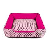Cama Pet Cachorro Gato Pandora c/ Zíper - G - Rosa Poá Pink - Senhor bicho