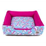 Cama Pet Cachorro Gato Pandora c/ Zíper - G - Unicórnio Azul Pink - Senhor bicho