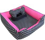Cama Pet Estampada Grande Rosa + Brinde - Valéria pet