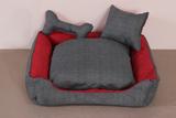 Cama Pet GorgoPet Liso Tamanho M Chumbo - Colleone enxovais