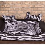 Cama Pet Grande Deccoralle - Zebra Preta - Comfort pet