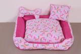 Cama Pet Onix Tamanho M Unicornio Rosa - Colleone enxovais
