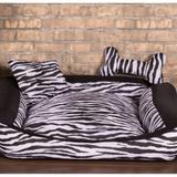 Cama Pet Pequena Deccoralle - Zebra Preta - Comfort pet