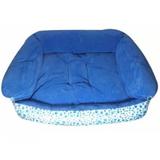 Cama Pet Pequena Para Cachorro Azul Super Macia - Mirante brasil