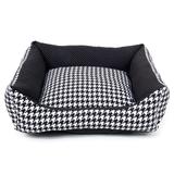 Cama Quadrada Houndstooth G - Sula Pet - Futon dog