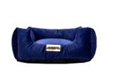 Cama Quadrada para Cachorro ou Gatos Super Luxo Luppet Azul