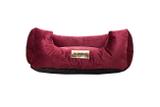 Cama Quadrada para Cachorro ou Gatos Super Luxo Luppet Bordo