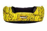 Cama Quadrada para Cachorro ou Gatos Super Luxo Luppet com Bananas
