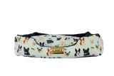 Cama Retangular para Cachorro ou Gato Impermeavel Luppet Azul cachorrinho