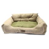 Cama Sofá Para Cachorro e Gato PetFit Verde e Bege - Petfitstore