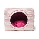 Cama Toca Pet Cachorro Gato 2 em 1 - G - Listras Rosa - Senhor bicho