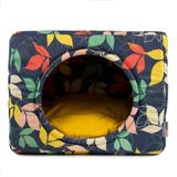 Cama Toca Pet Cachorro Gato Premium 2 em 1 - G - Folhas - Senhor bicho