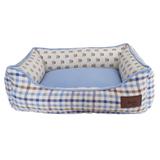 Cama Urso Para Cachorro M Azul Fábrica Pet