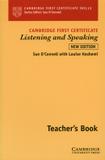 Camb. first cert. list./speaking tb (n/e) - Cambridge audio visual book teacher
